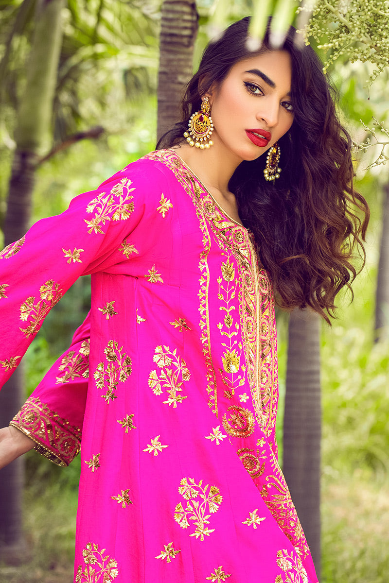 Gul e Nilofer - Rani Kurta by The Pink Tree Company, view 2