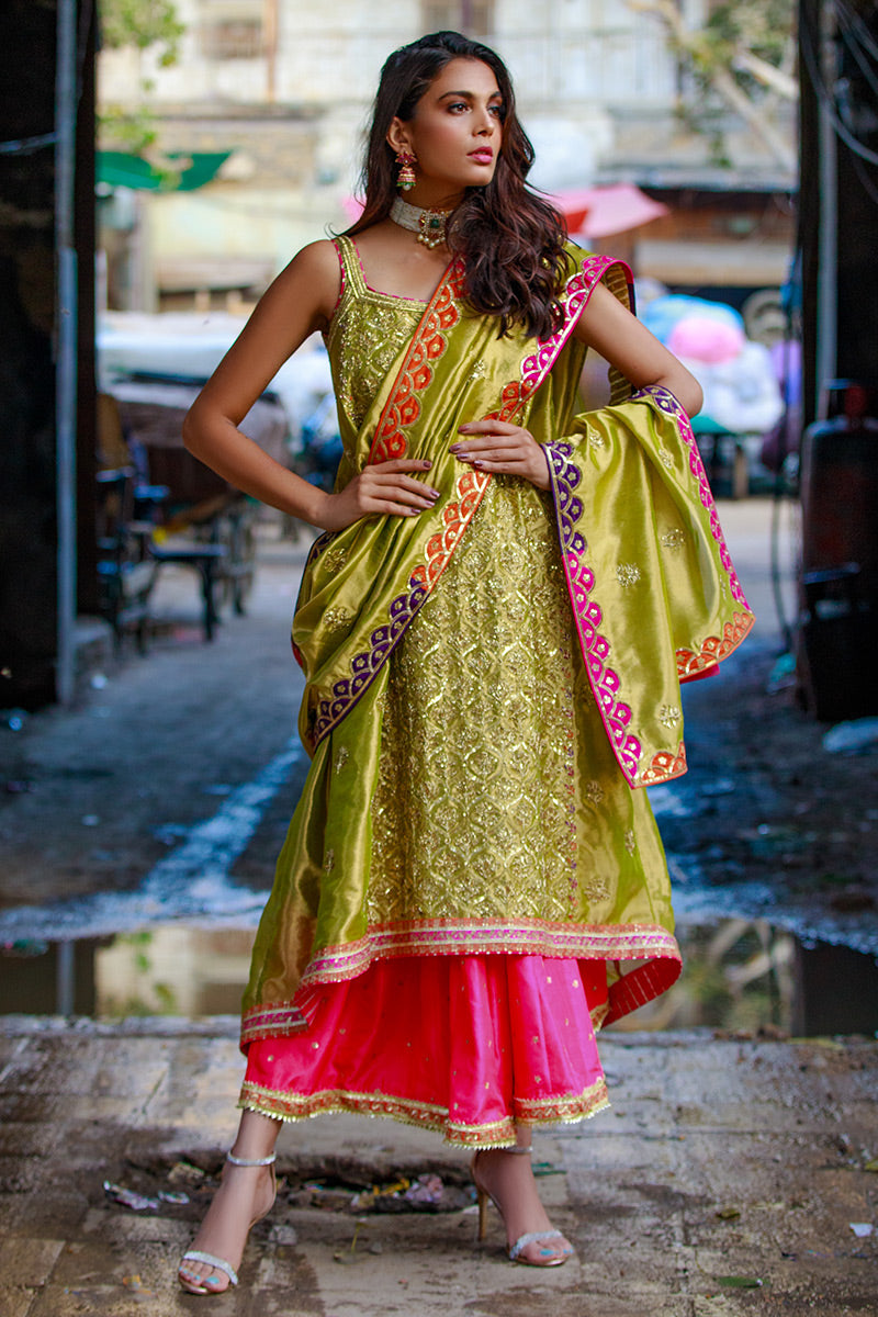 Koh E Noor - II - Green 3 Piece Suit by The Pink Tree Company, view 2