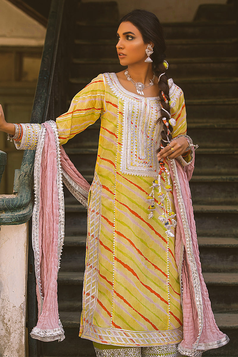 Amaltas - Yellow Kurta by The Pink Tree Company, view 3