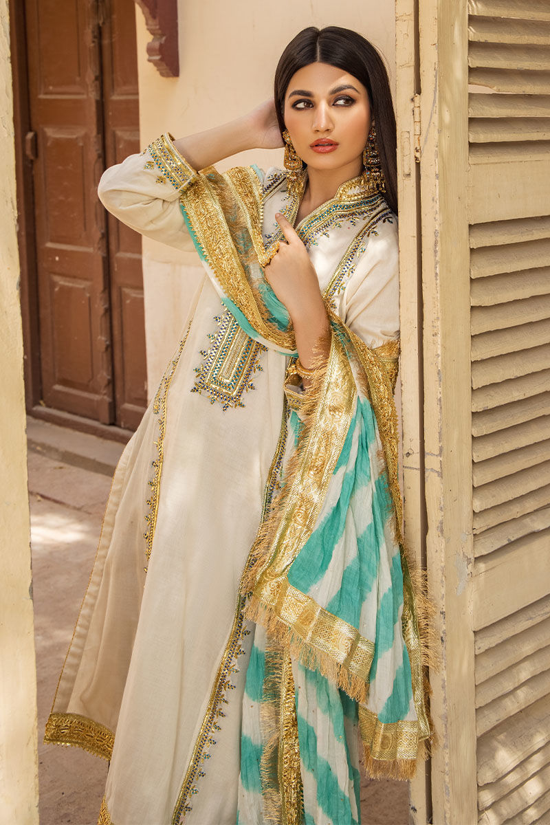 Sanam - Off White Kurta by The Pink Tree Company, view 2